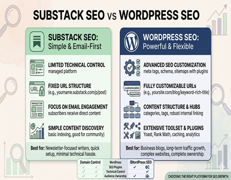 Substack SEO vs WordPress SEO